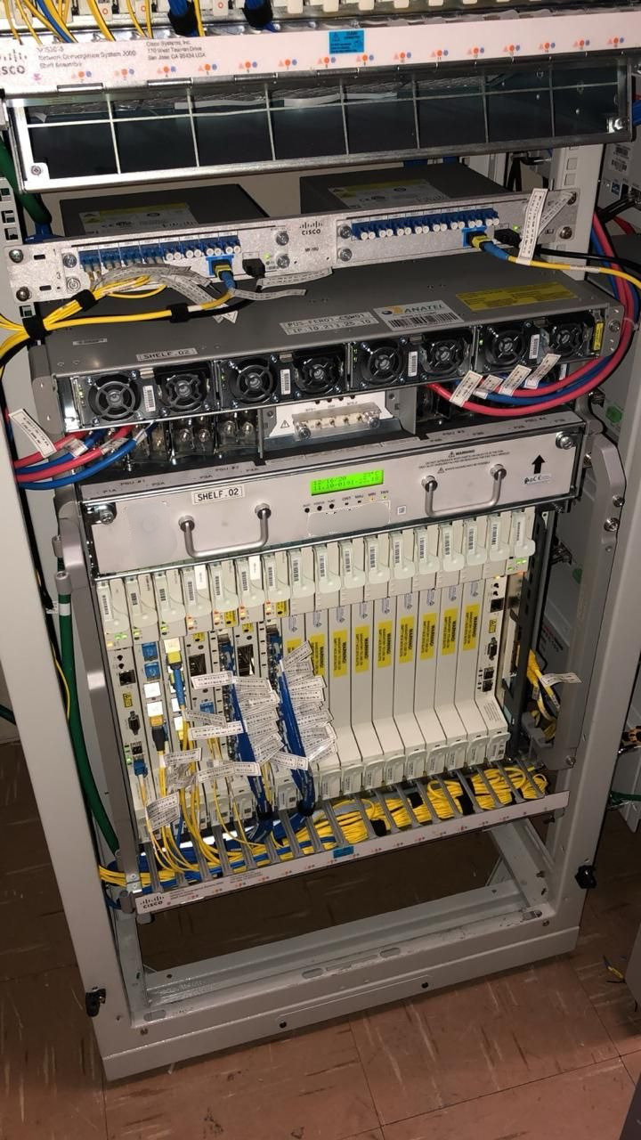Cisco — implantação, acabamento e comissionamento.