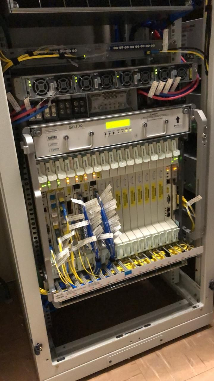 Cisco — implantação, acabamento e comissionamento.